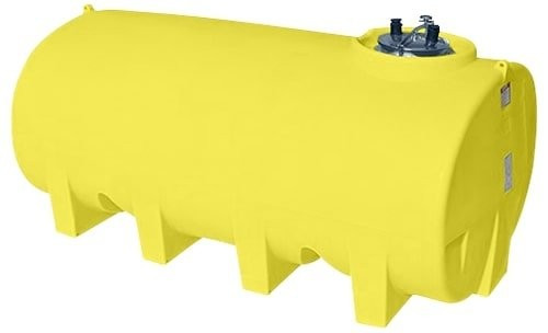 Enduraplas 1600 Gallon Yellow Horizontal Sump Bottom Leg Tank