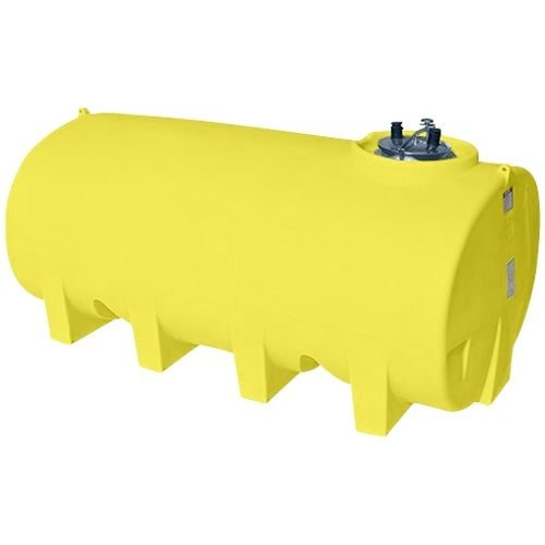 Enduraplas 1900 Gallon Yellow Horizontal Sump Bottom Leg Tank