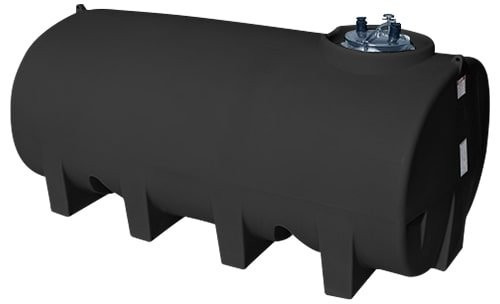 Enduraplas 1600 Gallon Black Horizontal Sump Bottom Leg Tank