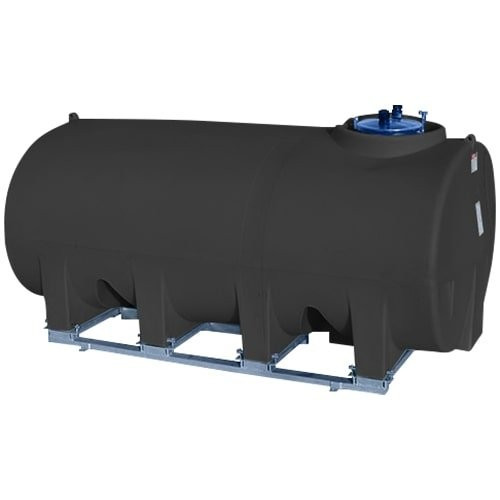 Enduraplas 1900 Gallon Black Horizontal Sump Bottom Leg Tank w/ Frame