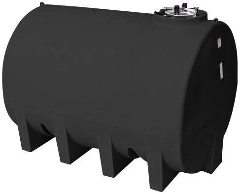 Enduraplas 3000 Gallon Black Horizontal Sump Bottom Leg Tank