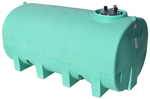Enduraplas 1900 Gallon Green Horizontal Sump Bottom Leg Tank