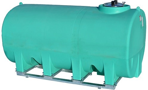 Enduraplas 1900 Gallon Green Horizontal Sump Bottom Leg Tank w/ Frame