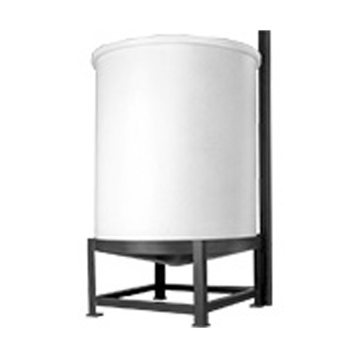 Chem-Tainer 350 Gallon 20 Degree Plastic Vertical Cone Bottom Tank