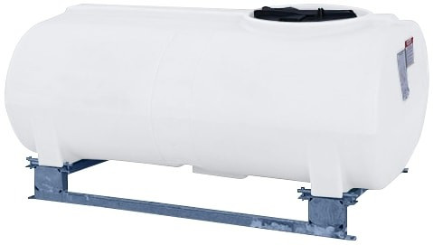 Enduraplas 400 Gallon White Horizontal Sump Bottom Leg Tank w/ Frame