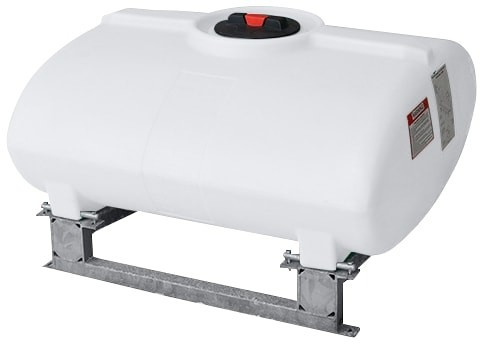 Enduraplas 250 Gallon White Horizontal Sump Bottom Leg Tank w/ Frame