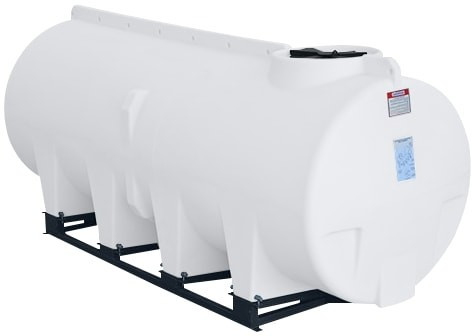 Enduraplas 1010 Gallon White Horizontal Sump Bottom Leg Tank w/ Frame