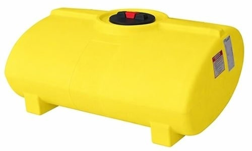Enduraplas 250 Gallon Yellow Horizontal Sump Bottom Leg Tank