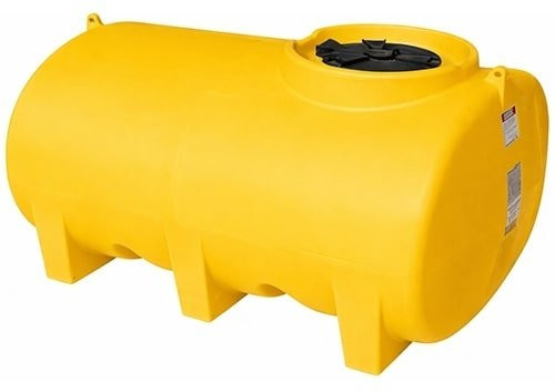 Enduraplas 500 Gallon Yellow Horizontal Sump Bottom Leg Tank