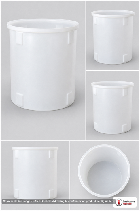 Dimensional spec drawing for Chem-Tainer 2925 Gallon
