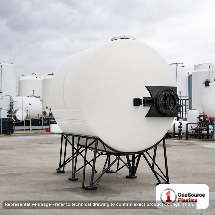 Snyder Industries 3000 Gallon XLPE Heavy Duty Cone Bottom Tank. 3000 gallon capacity; Crosslinked Linear Polyethylene