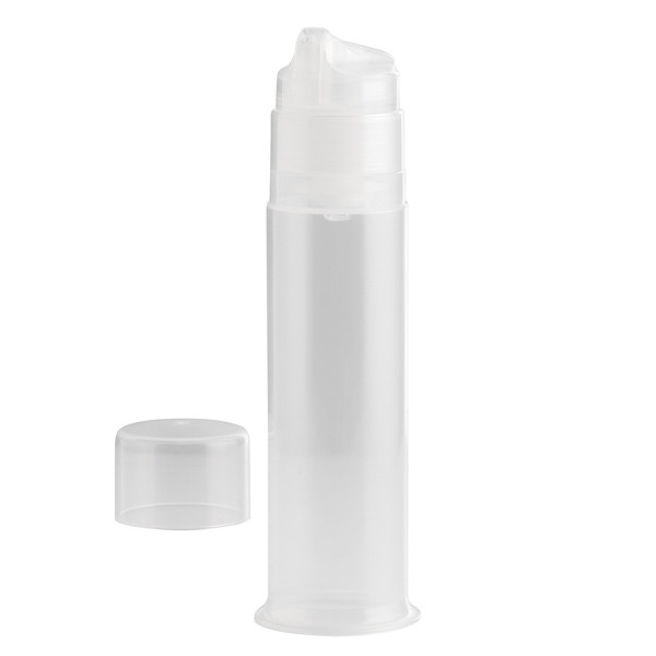 3.3 oz Natural PP UV Mini Round Airless Bottle - 318986