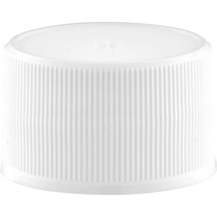 28-410 White PP Plastic Screw Top Cap (Foam Liner) - 336278