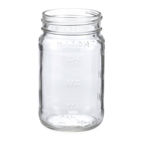 16 oz Clear Glass Mason Jars (Cap Not Included) - 6701B03-B