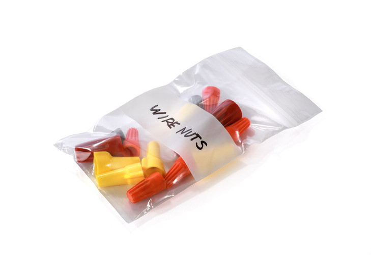 Clear LDPE Poly Bags with Label Panel - 1201Z63