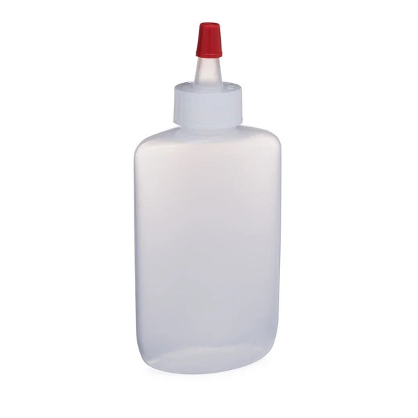 2 oz Natural LDPE Plastic Oval Bottles (Natural Spout Cap) - 32002