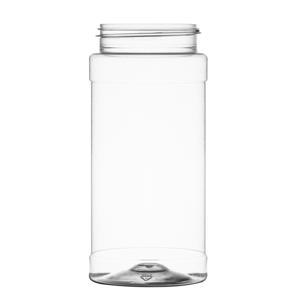 16 oz Clear PET Plastic Spice Jars (Cap Not Included) - 2310B07-B