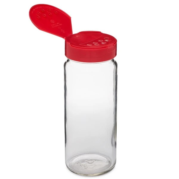 16 oz Clear Glass Paragon Spice Jars - 5023B84RED