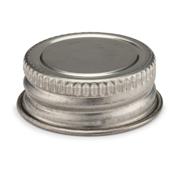 Silver 1in Delta Screw Cap with Tri-Foil WP F-217 Liner - 314321