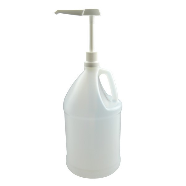 1 gal Natural HDPE Industrial Round Grab-N-Go Jugs - 3003B34NAT