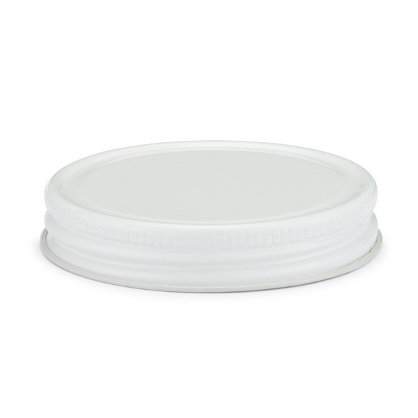 58-400 White Metal Caps (Plastisol Liner) - X58-400PS