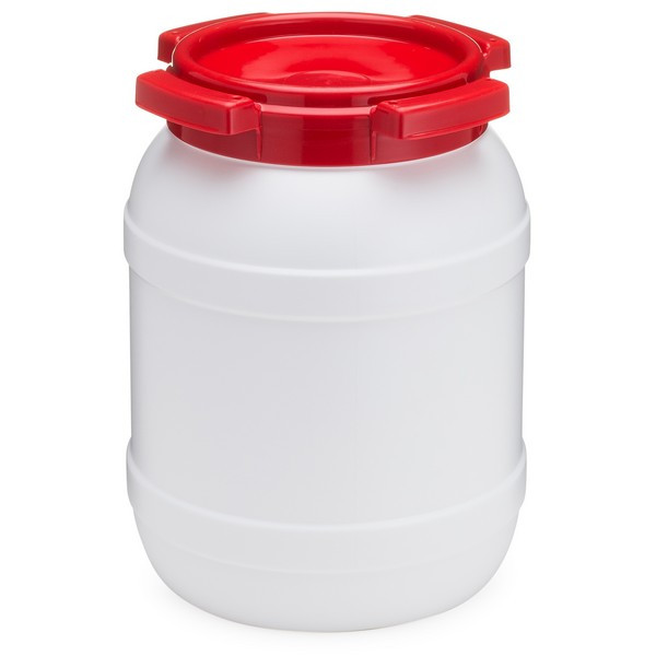 CurTec 1.6 gal White HDPE Plastic UN Rated Keg - 3323B03