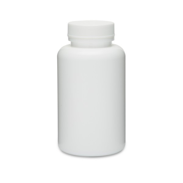 6 oz White HDPE Wide Mouth Packer Bottles (White Screw Top Cap) - 36107