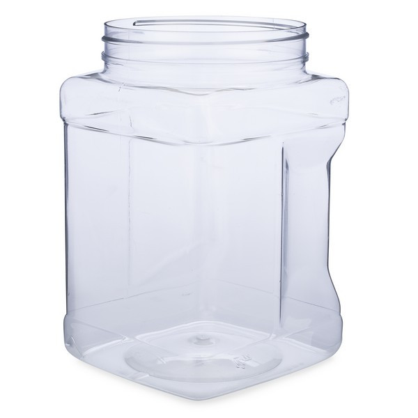 64 oz Clear PETG Plastic Gripper Containers (Cap Not Included) - 3471B09-B