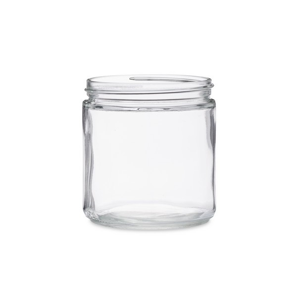 16 oz Clear Glass Straight Sided Squat Jars (Cap Not Included) - 5001B09-B