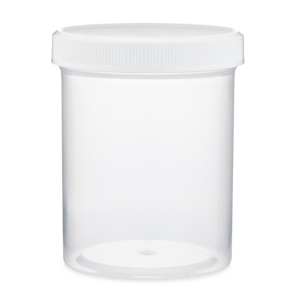 8 oz Natural PP Plastic Straight Sided Jars (Tall) - 2811B13NAT