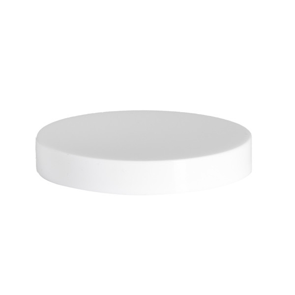 70-400 White PP Smooth Sided Cap with Heat Induction Seal (HIS) Liner - 312030
