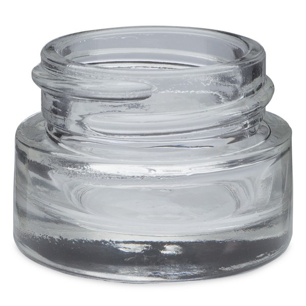 0.5 oz Clear Glass Thick Base Jars (Cap Not Included) - 5200B35-B