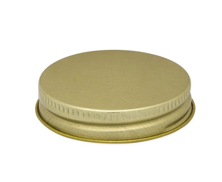 48-400 Gold Metal Threaded Caps (Plastisol Liner) - X48-400GM