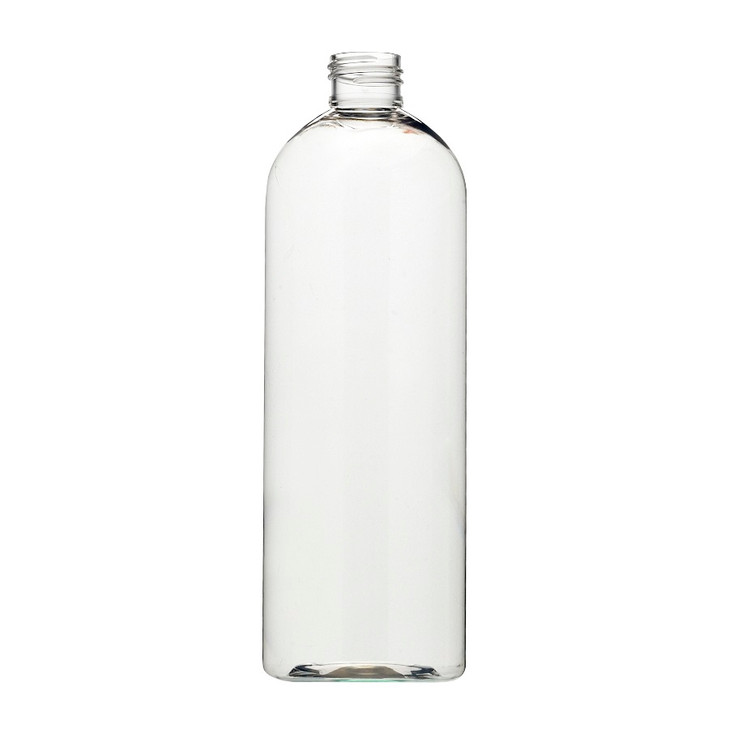 16 oz Clear PET Plastic Narrow Mouth Bullet Bottles (Cap Not Included) - 3450B51-BCLR