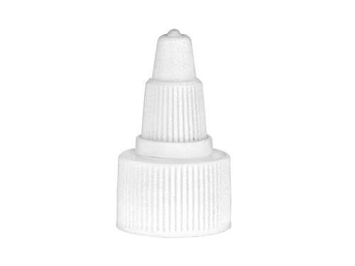 20-410 White HDPE Twist Spout Cap - 312717