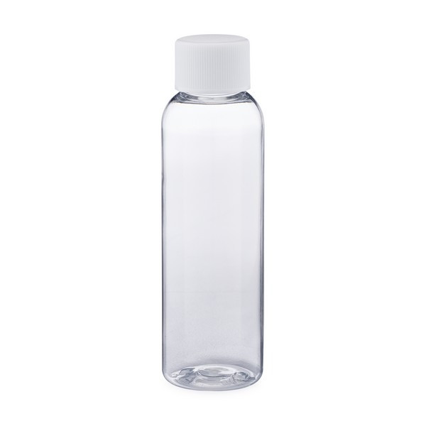 2 oz Clear PET Bullet Bottle &amp; White Lid - PR2R