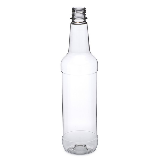 750 ml Clear PET Plastic Liquor Bottles (Cap Not Included) - 7100B05-B