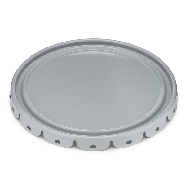 Gray Steel Lug Lid with Phenolic Lining for 5 gal Buckets - 4474