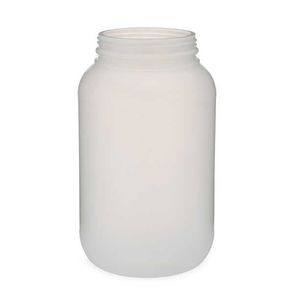 1 gal Natural HDPE Plastic General Purpose Jars (Cap Not Included) - 33128-B