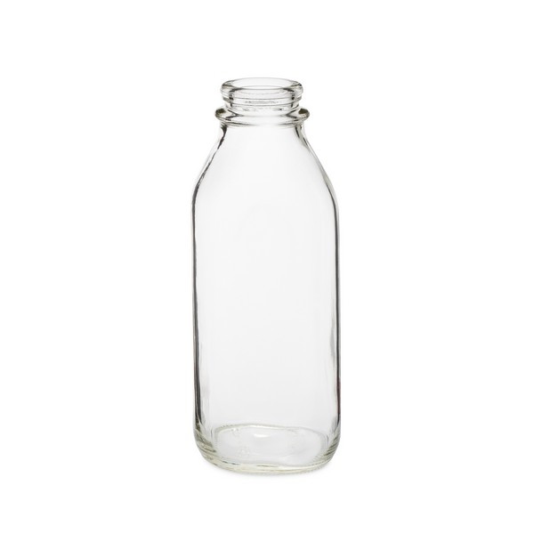 32 oz Clear Glass Milk Bottles (Cap Not Included) - 3800B09-B