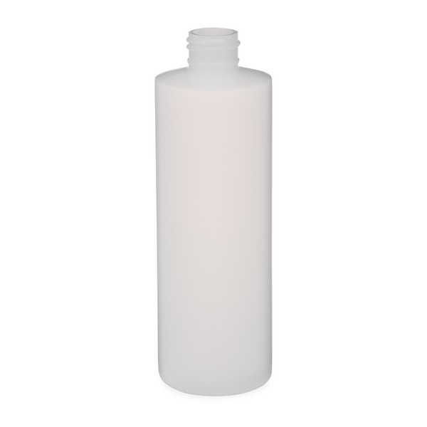 8 oz Natural HDPE Plastic Cylinder Bottles (Cap Not Included) - 3560B13-BNAT