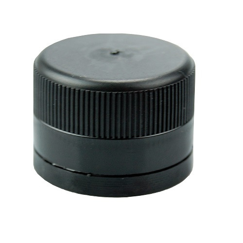 31-500 Black PP Plastic Tamper-Evident Pourer Caps - 4900C03