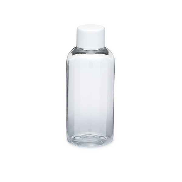 4 oz Clear PET Plastic Boston Round Bottles - 3371B05CLR