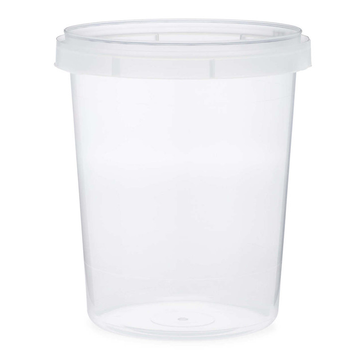 32 oz Clear PP Plastic Round Snap-Lock Containers - 2332T17-B