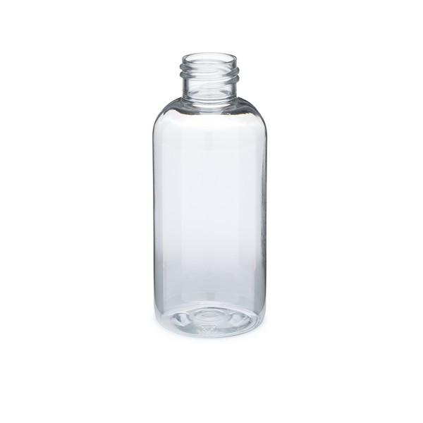 4 oz Clear PET Plastic Boston Round Bottles (Cap Not Included) - 3371B05-BCLR