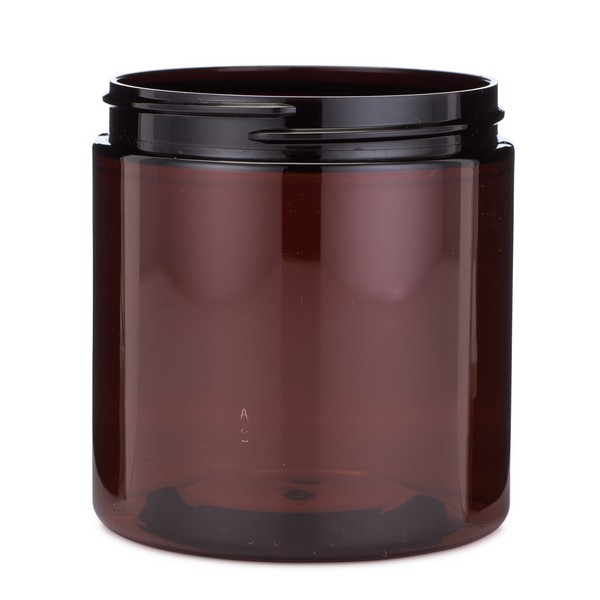 8 oz Amber PET Straight Sided Jars (Cap Not Included) - 2852B07-BABR