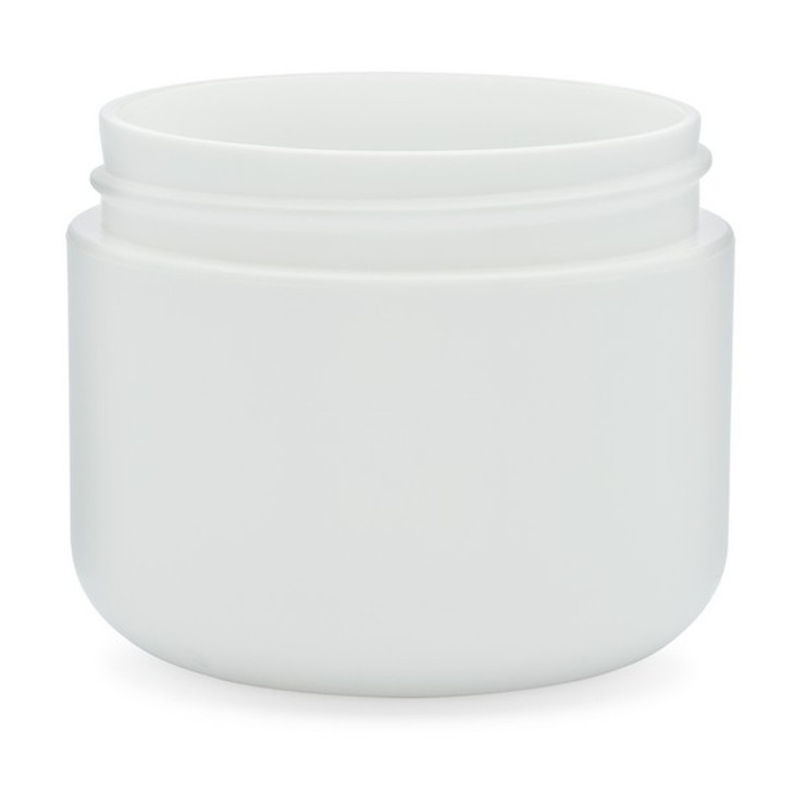 2 oz White PS-PP Plastic Double Wall Jars - 340915