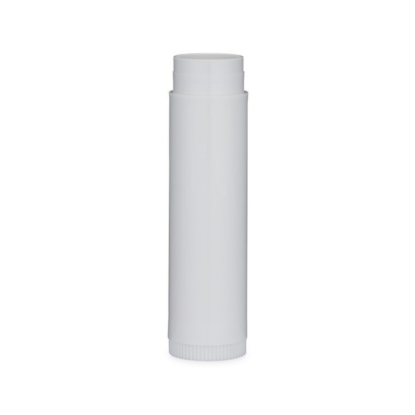 0.5 oz White PP Plastic Lip Balm Tube - TU2-B