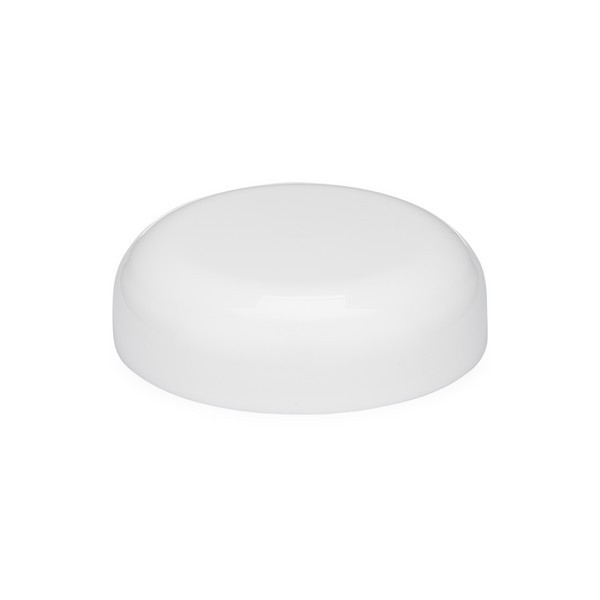 53-400 White PP Plastic Domed Screw Top Caps - DC53