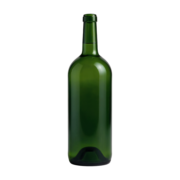 1.5 Liter Antique Green Glass Claret Magnum Wine Bottle0, Cork Finish - 329206-K